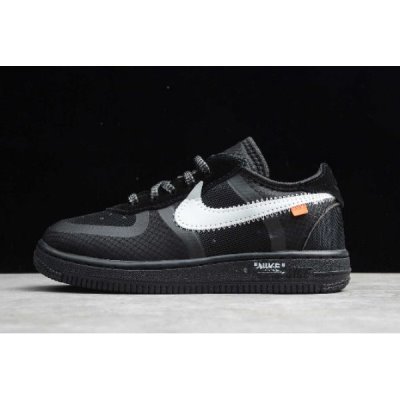 Nike Çocuk Air Force 1 Low Beyaz / Siyah Kaykay Ayakkabı Türkiye - 2XROLYTL